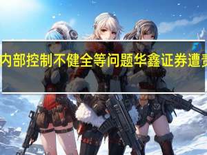 因内部控制不健全等问题 华鑫证券遭责令改正
