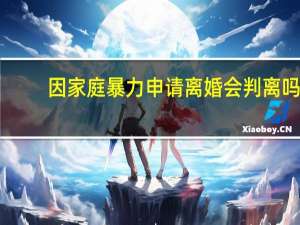 因家庭暴力申请离婚会判离吗