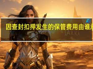 因查封扣押发生的保管费用由谁承担