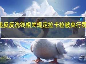 因违反反洗钱相关规定 拉卡拉被央行罚款875万
