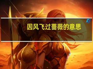 因风飞过蔷薇的意思（蔷薇的意思）