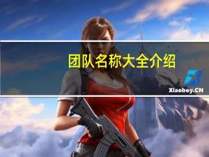 团队名称大全介绍_团队名称大全是什么