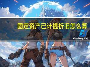 固定资产已计提折旧怎么算