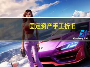 固定资产手工折旧