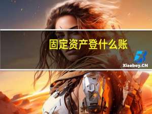 固定资产登什么账