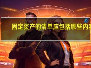 固定资产的清单应包括哪些内容