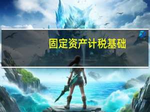固定资产计税基础