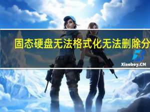 固态硬盘无法格式化无法删除分区（固态硬盘无法格式化删除分区）