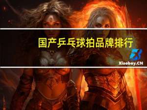国产乒乓球拍品牌排行
