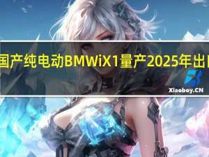 国产纯电动BMW iX1量产 2025年出口海外