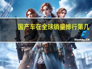 国产车在全球销量排行第几