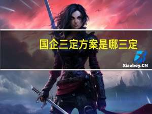 国企三定方案是哪三定（三定方案是哪三定）