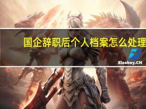 国企辞职后个人档案怎么处理