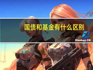 国债和基金有什么区别