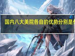 国内八大美院各自的优势分别是什么