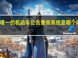 国内唯一的机动车公告查询系统是哪个网站提供的