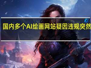 国内多个AI绘画网站疑因违规突然关停