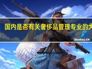 国内是否有关奢侈品管理专业的大学、