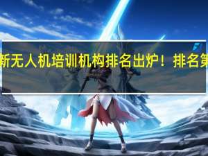 国内最新无人机培训机构排名出炉！排名第一的是这家！