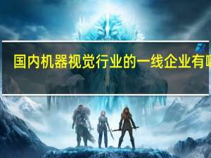 国内机器视觉行业的一线企业有哪些