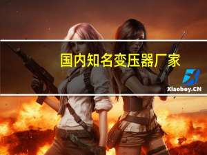 国内知名变压器厂家