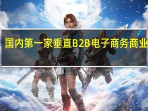 国内第一家垂直B2B电子商务商业网站