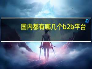 国内都有哪几个b2b平台