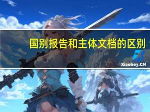 国别报告和主体文档的区别（国别报告是什么）