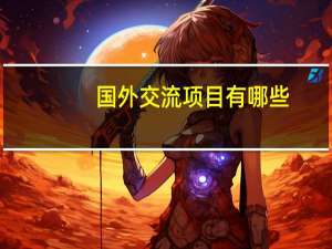 国外交流项目有哪些