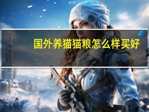 国外养猫猫粮怎么样买好