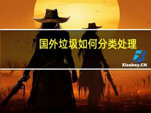 国外垃圾如何分类处理