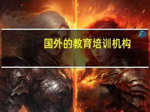 国外的教育培训机构，你觉得有哪些优点