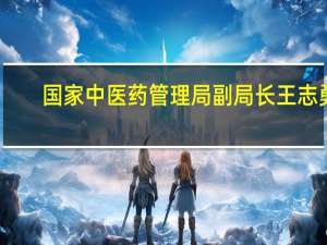 国家中医药管理局副局长王志勇：进一步强化中医药发展政策供给