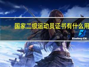 国家二级运动员证书有什么用