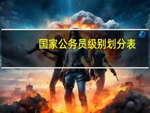 国家公务员级别划分表