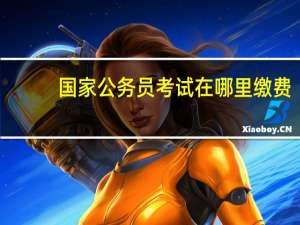 国家公务员考试在哪里缴费