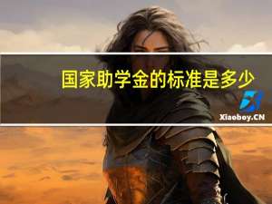 国家助学金的标准是多少