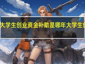 国家启动大学生创业资金补助是哪年 大学生创业补贴多少钱