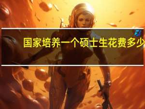 国家培养一个硕士生花费多少