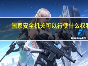 国家安全机关可以行使什么权利
