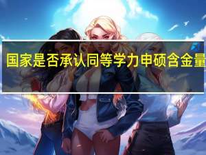 国家是否承认同等学力申硕含金量如何