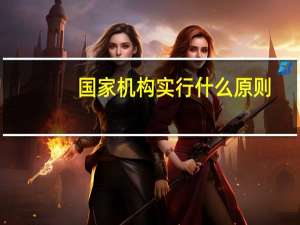 国家机构实行什么原则
