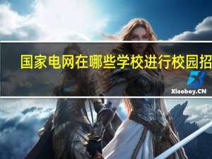国家电网在哪些学校进行校园招聘
