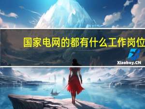 国家电网的都有什么工作岗位