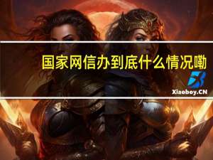 国家网信办 到底什么情况嘞