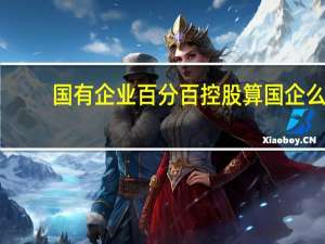 国有企业百分百控股算国企么