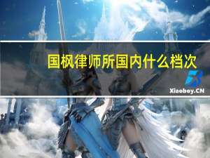 国枫律师所国内什么档次