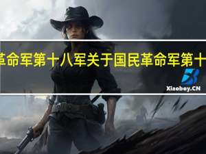国民革命军第十八军 关于国民革命军第十八军的介绍