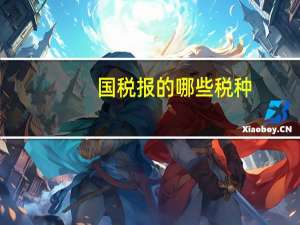 国税报的哪些税种