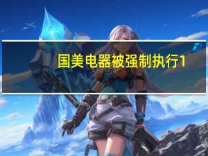 国美电器被强制执行1.5亿